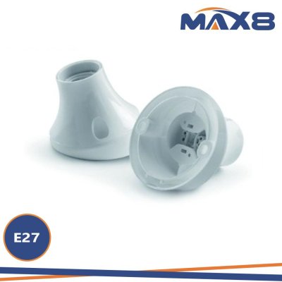 PUNTO LUCE INCLINATO E27 4MM  BIANCO