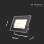 50W LED PROIETTORE SMD F-SERIES COLORE BIANCO 6500K