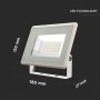 50W LED PROIETTORE SMD F-SERIES COLORE BIANCO 6500K