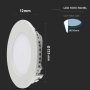 18W LED PREMIUM  FARETTO LED CHIP SAMSUNG DA INCASSO ROUND 4000K