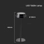 2W LAMPADA LED DA TAVOLO  IN ALLUMINIO RICARICABILE CON TOUCH DIMMERABILE IP54 3000K