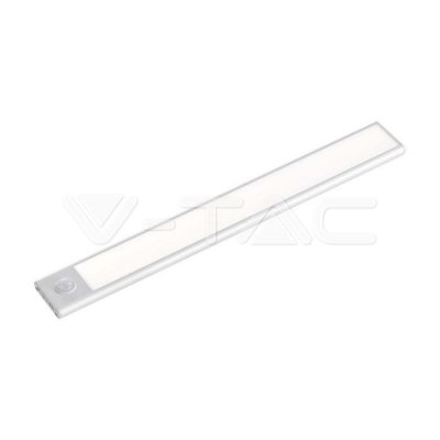 1.5W LED CABINET LIGHT SILVER BODY SENSOR 4000K IP20