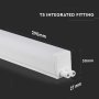 4W LED BATTEN FITTING QUADRATA SAMSUNG CHIP T5 30CM 4000K