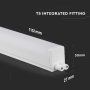 16W LED BATTEN FITTING QUADRATA SAMSUNG CHIP T5 120CM 4000K