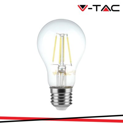 LED LAMPADINA 6W FILAMENTO E27 A60 CLEAR COVER 3000K