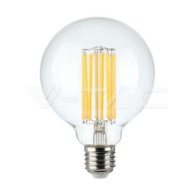 LED LAMPADINA 6W FILAMENTO E27 G95 CLEAR COVER 2700K