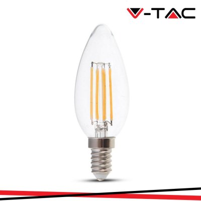 LED LAMPADINA 4W FILAMENTO E14 CLEAR COVER CANDELA 4000K