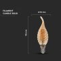 LED LAMPADINA 4W FILAMENTO E14 AMBER COVER CANDELA TIP 2200K