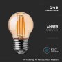 LED LAMPADINA 4W FILAMENTO E27 G45 AMBER COVER 2200K