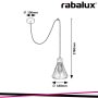 FARFALLE,IND.PENDANT.E27 1XMAX40W, D18CM