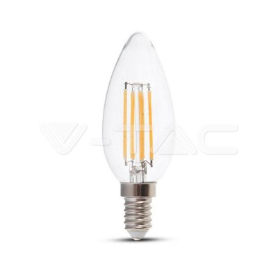 LED LAMPADINA 4W FILAMENTO E14 CLEAR COVER CANDELA DIMMERABILE 3000K