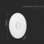 20W-40W-20W PLAFONIERA LED ROTONDA 60W CON TELECOMANDO CAMBIA COLORE 3 IN 1 EFFETTO STELLATO D: DIMMERABILE   350   ROUN