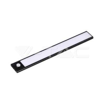 1.5W LED LAMPADA PER ARMADIO RICARICABILE CON CON SENSOREE CORPO NERO 4000K IP20
