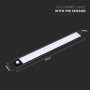 2.5W LED LAMPADA PER ARMADIO RICARICABILE CON CON SENSOREE CORPO NERO 4000K IP20