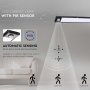 2.5W LED LAMPADA PER ARMADIO RICARICABILE CON CON SENSOREE CORPO NERO 4000K IP20