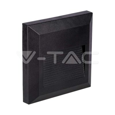 2W LED FARETTO CALPESTABILE CORPO NERO QUADRATO 4000K