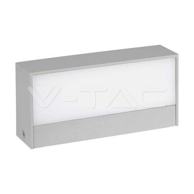 9W LED LAMPADA DA PARETE  4200K CORPO GRIGIO IP65