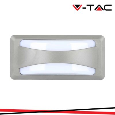 12W LAMPADA LED DA MURO 3000K CORPO GRIGIO IP65