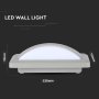 12W LAMPADA LED DA MURO 6500K CORPO GRIGIO IP65