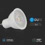 LED FARETTO SAMSUNG CHIP GU10 6W   RIPPLE PLASTICA 38   DIMMERABILE 3000K