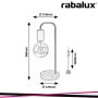 BRUNO,IND.TABLE,E27 1XMAX40W, H36CM