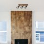 ZEUS IND SPOT 3XE14 BLACK OAK