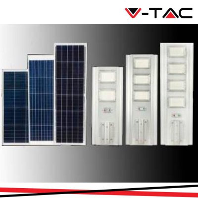 50W LED ARMATURA STRADALE SOLARE 6400K ALUMINUM + PC