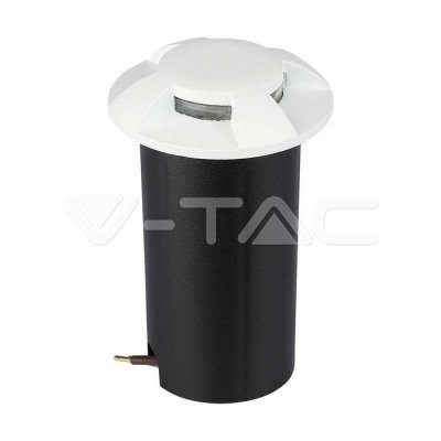 1W LED FARETTO CALPESTABILE BIANCO 4 DIREZIONI 3000K