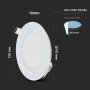 6W LED MINI PANNELLO MONTAGGIO AD INCASSO ROTONDO 4000K
