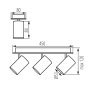 LAMPADA DA PARETE-SOFFITTO EVALO EL-3I B-SR - KANLUX