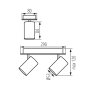 LAMPADA DA PARETE-SOFFITTO EVALO EL-2I B-SR - KANLUX