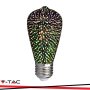 LED LAMPADINA 3W FILAMENTO E27 ST64 3000K 3D