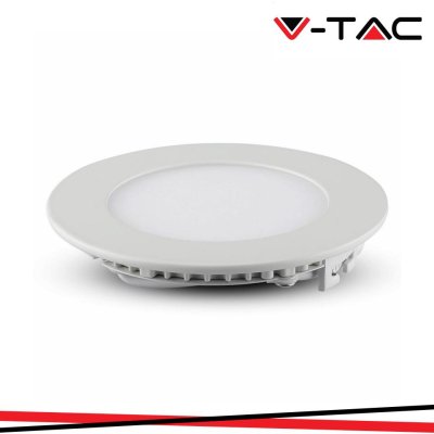 6W LED MINI PANNELLO MONTAGGIO AD INCASSO ROTONDO 6400K