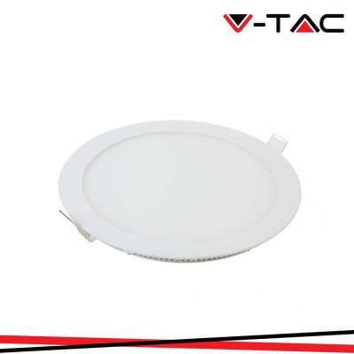 12W LED MINI PANNELLO MONTAGGIO AD INCASSO ROTONDO 6400K