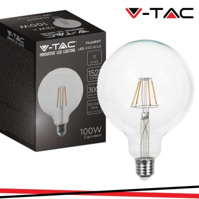 LED LAMPADINA 12.5W FILAMENTO   E27 G125 CLEAR COVER 4000K