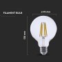 LED LAMPADINA 4W FILAMENTO E27 G95 CLEAR COVER 3000K