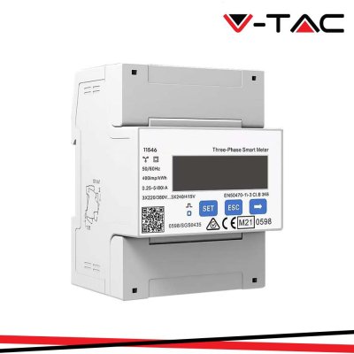 SMART METER 3*230/400V 5( 80 )A RS485 4P MID