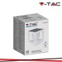 LAMPADA SOLARE LED DA TERRA 2W QUADRATA CON SENSORE DI MOVIMENTO COLORE BIANCO 3000K IP65