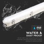 LED WATERPROOF FITTING M-SERIES 1500MM 48W 6500K MILKY COVER SS CLIP 120 LM/W