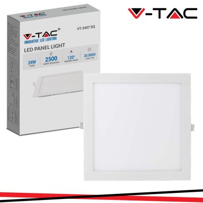 24W LED MINI PANNELLO MONTAGGIO AD INCASSO QUADRATO 3000K