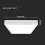24W LED DOME LIGHT QUADRATO CORNICE BIANCA 6500K IP44