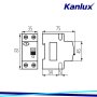 INTERRUTTORE MAGNETOTERMICODIFFERENZIALE 6KA 2P KRO6-2/C25/30-A - KANLUX