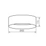 PLAFONIERA LED RIFA LED 17,5W NW B/G - KANLUX
