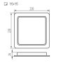 INCASSO TAVO LED DL 24W-NW - KANLUX