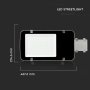 LED ARMATURA STRADALE SAMSUNG CHIP 50W CORPO GRIGIO 4000K 5 ANNI DI GARANZIA