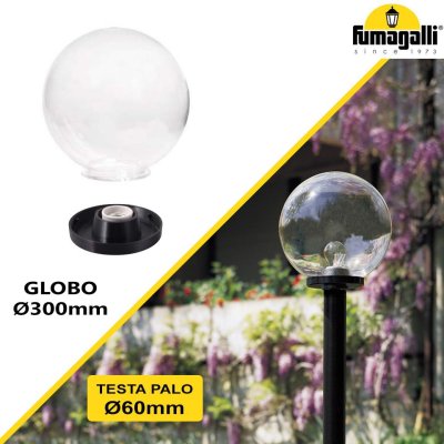 G300 BASE MODERNA NERO TRASP E27