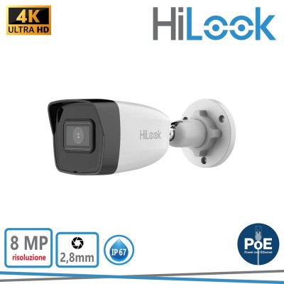 BULLET IP 8MP 2,8MM IR30 4K POE