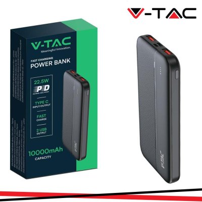 10000MAH FAST CHARGER POWER BANK BLACK