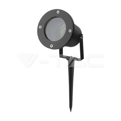 GARDEN PICCHETTO IN ALLUMINIO   GU10 FITTING CORPO NERO IP65