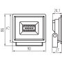 PROIETTORE A LED GRUN NV LED-10-B - KANLUX